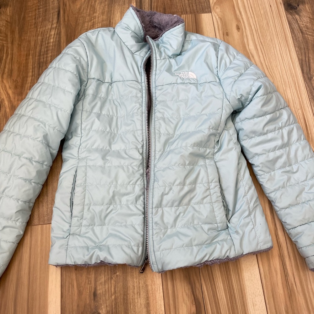 Reversible north face winter coat